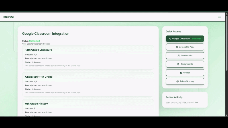 Teacher experience demo